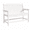 White, variant on KAMEROUT Patio Outdoor Bench, Aluminum‑Reinforced Frame, 560 lbs Weight Capacity, Weather‑Resistant Low‑Maintenance Garden Bench for Backyard Deck Lawn, Black
