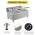 thumbnail image 5 of 22L Electric Fryer, 23.2QT Fryer With Baskets Large, 3400W Portable Deep Fryer For Restaurant And Home Use, Electric Deep Fryer With Basket And Lid, 5 of 6