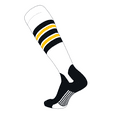 thumbnail image 1 of TCK Elite Baseball Knee High Stirrup Socks (F, 5in) White, Black, Gold, Black (L), 1 of 1