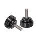 thumbnail image 3 of Uxcell 4 Piezas Perillas de Sujeción Estriadas M6 x 20mm Estudio Rosado de Acero Inoxidable 304 Cabeza Redonda de 25mm Tornillos de Pulgar Negros, 3 of 5