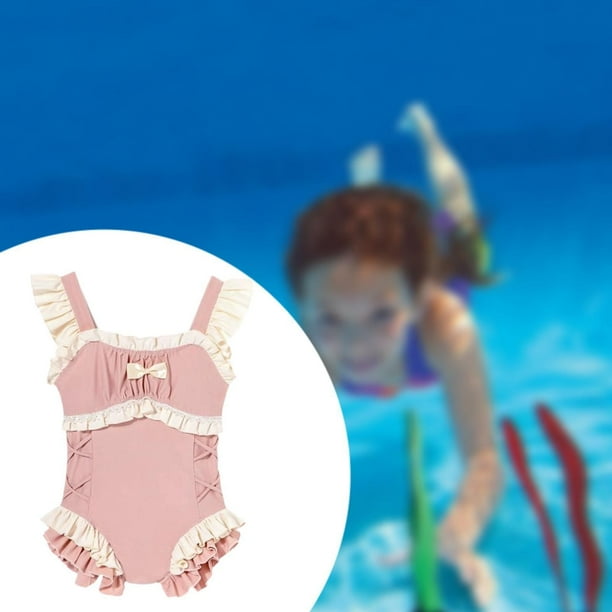 Trajes de bano para ninas Traje de bano para ninas y ninos Trajes de bano Bowknot Traje de bano Trajes de bano con volantes Traje de bano de playa para ninos Traje de bano lindo