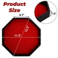 thumbnail image 2 of Bandeja para tirar dados Noamus, grande, con forro de fieltro octagonal, piel sintética, 2 of 8