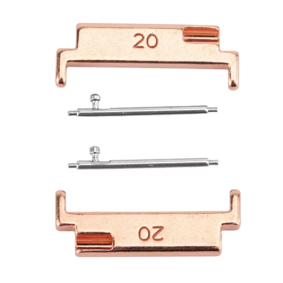 Adaptador De Banda De Reloj De Metal De 1 Par, Adaptador De Banda De Banda De Vigilancia De 20-22 Mm Adaptador De Ajuste Sin Costuras Adaptador De Conexión Con Correa Con Barras