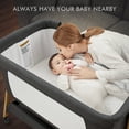 thumbnail image 4 of Angelbliss 3-in-1 Baby Bassinet & Bedside Sleeper, Rocking Crib with 6 Adjustable Heights, Wheels, and Mattress, Portable & Foldable Bassinet for Newborn Infant, 4 of 7
