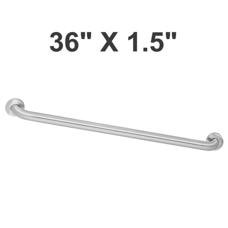 Bradley 8122-001360 Peened Stainless Steel Standard Series Peened 36" Grab Bar