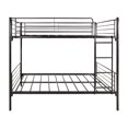 uhomepro Twin Over Twin Bunk Bed, Metal Bunk Beds for Kids Adults Teens