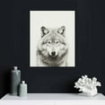 thumbnail image 4 of JEUXUS  Sylvie Wolf Black and White Portrait Framed Canvas Wall Art, 4 of 4