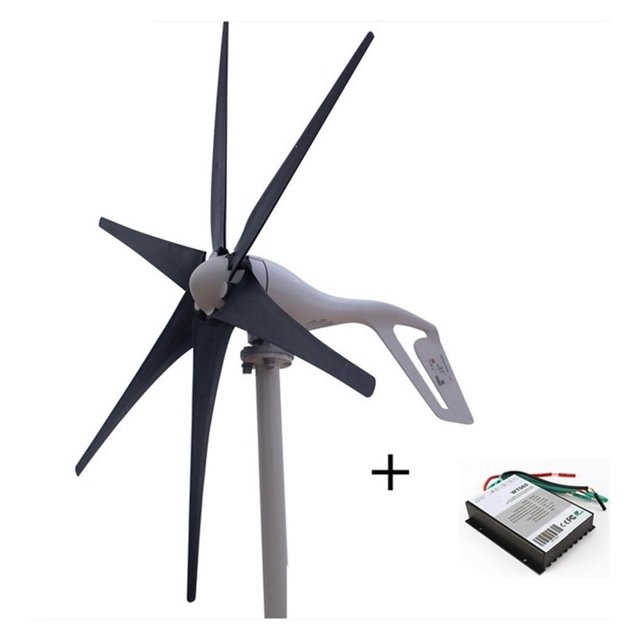 400W AC12V/24V Colorful Wind Turbine Generator Small Windmill For Home Or Boat Use With 600W Wind Controller ,Easy to Install