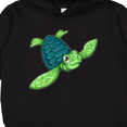 thumbnail image 3 of Inktastic Sea Turtle with Swirls Toddler Hoodie, 3 of 4