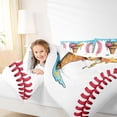 thumbnail image 3 of Erosebridal Baseball Ice Cream Full Size Comforter Sets, Kids Sports Bedding Sets, Colorful Polka Dots Reversible, 1 Comforter and 2 Pillowcases, 3 of 6