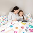 thumbnail image 4 of Erosebridal Cute Cat Dog Bedding Comforter Set 7pcs for Kids, Cartoon Animal King Bedding Sets, 4 of 7