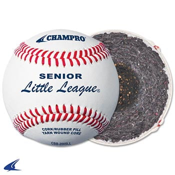 Full Grain Leather Baseball - Senior Little League Game RS - Full Grain Leather Cover Baseball