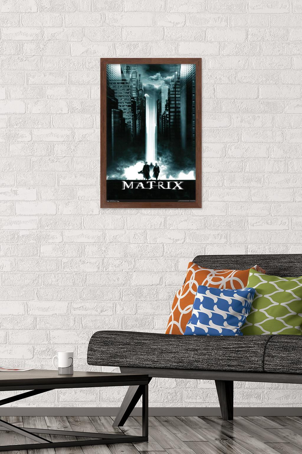 The Matrix - Key Art Wall Poster, 14.725" x 22.375", Framed