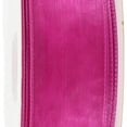 thumbnail image 4 of LaRibbons 1 1/2" Wired Sheer Ribbon | Fuchsia | 50 Yard Roll, 4 of 5
