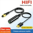 thumbnail image 2 of Convertidor de Audio de 3,5 mm A SPDIF, Adaptador de Audio Analógico A Digital, Cable Auxiliar de 3,5 mm A Óptico para TV, Consolas de Juegos, Portátiles, 2 of 5