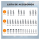 thumbnail image 3 of Kit De Herramientas  Bloosom Mecanica Con Desarmador Y Matraca Estuche Rojo, 3 of 4