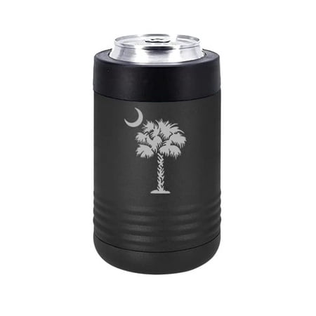 

Can and Bottle Cooler Insulator Stainless Steel Double Wall Vacuum Insulated Beverage Drink Holder Palmetto Tree South Carolina Palm Moon