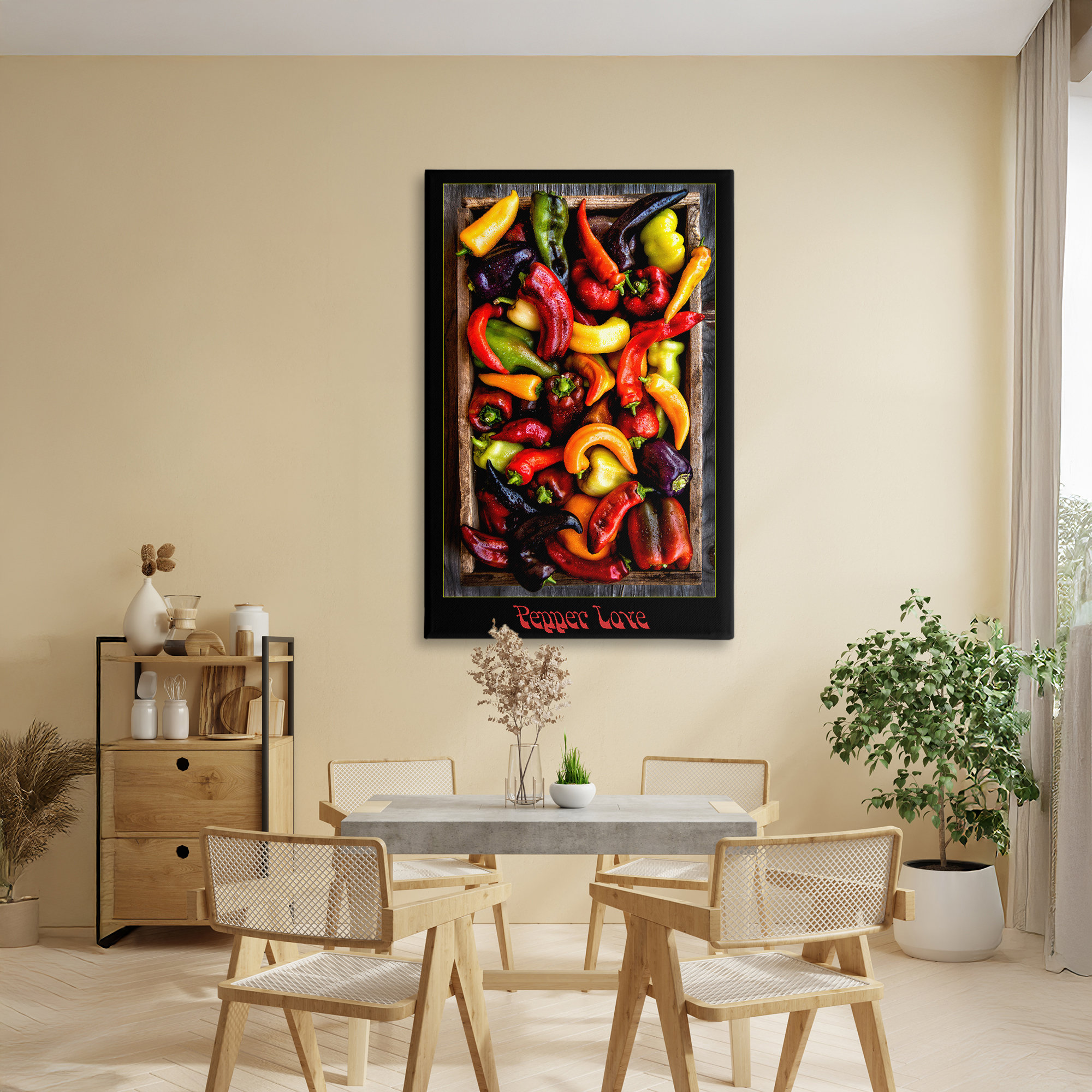 Stupell Industries Pepper Love Vibrant Vegetables Canvas Wall Art, design by Carl Kravats