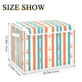 thumbnail image 5 of Yayeee Collapsible Cube Storage Bin with Lid Fabric Closet Decorative Basket with Handles, Simple Nautical Pattern, 5 of 7