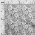 thumbnail image 2 of oneOone Viscose Chiffon Gray Fabric Floral Retro Craft Projects Decor Fabric Printed By The Yard 42 Inch Wide, 2 of 5