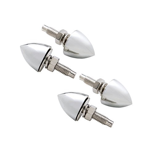 United Pacific Chrome Bullet License Plate Fastener (4 Pack)