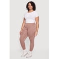 thumbnail image 2 of Women's Plus Size Solid High Waisted Leggings with Cell Phone Pockets, 2 of 5