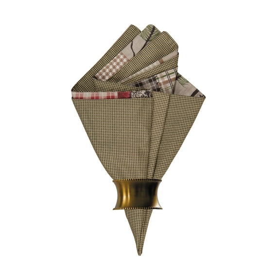 Caleb Deer Bear Green Cabin Lodge Napkin