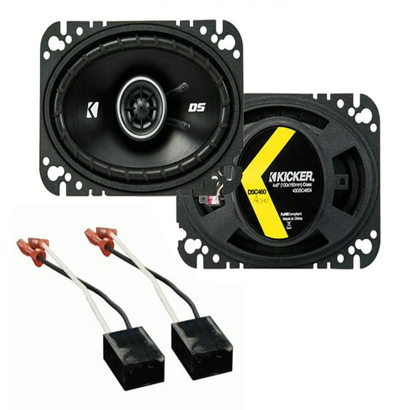 Fit Chevy Van (Full Size) 1988-1995 Factory Speaker Upgrade Kicker DSC46 Package