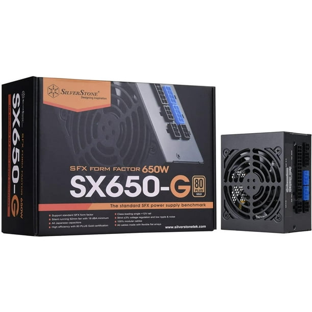 Silverstone Technology Sst Sx650 G 650w Sfx Fully Modular 80 Plus Gold Psu With Improved 92mm Fan And Japanese Capacitors Sx650 G Support By Visit The Silverstone Technology Store Walmart Com Walmart Com