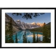 thumbnail image 2 of Canada, Alberta, Banff National Park, Moraine Lake at sunrise. Framed Photographic Print by Yuri Choufour, 24" x 16", Sold by Art.com, 2 of 4