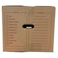 thumbnail image 4 of 25 - Pack Medium Cardboard Moving Boxes 18x14x12 32 ECT With Handles, 4 of 5
