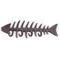 thumbnail image 5 of Niceauty 1Pc Fashion Pothook Iron Hook Coffee Color Fishbone Wall Organizer for Jackets Hats, 5 of 8