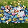 thumbnail image 6 of Extra Large Picnic Beach Blanket Waterproof Sand Proof Portable Outdoor Mat Vibrant Tropical Pineapple Orange 60x80, 6 of 9