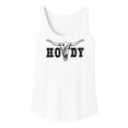 thumbnail image 3 of Howdy Bull Skull Tank Top for Women and Teens Country Western Summer Shirt White Tank Top XX-Large, 3 of 4