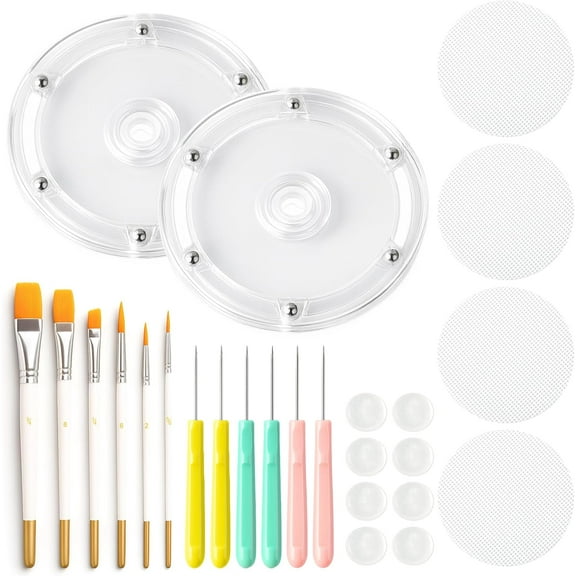 19Pcs Cookie Decorating Kit,Cookie Turntable,for Kitchen