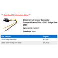 thumbnail image 2 of Water in Fuel Sensor Connector - Compatible with 2000 - 2007 Dodge Ram 3500 2001 2002 2003 2004 2005 2006, 2 of 2