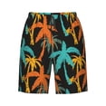 thumbnail image 6 of KLL Palm Trees Men's Casual Summer Beach Shorts Hawaiian Shorts with Pockets-Medium, 6 of 6