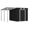 thumbnail image 5 of vidaXL Garden Shed with Extended Roof Anthracite 136.2"x76"x71.3" Steel, 5 of 10