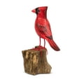 thumbnail image 3 of G6 COLLECTION Handmade Wooden Cardinal Figurine – Hand Carved Red Bird Sculpture, Nature Inspired Shelf Decor – Cardinal, 3 of 9