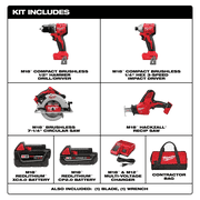 Milwaukee Tool M18 4-Tool Combo Kit