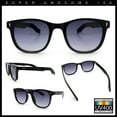thumbnail image 2 of Gentlemanly Retro Horn Rim Hipster Fashion Plastic Sunglasses [Black - Smoke], 2 of 7