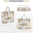 thumbnail image 6 of FORMRS Womens Corduroy Tote Bag Crossbody Shoulder Purse Handbag with Detachable Strap, Colorful Airplanes Pattern, 6 of 7