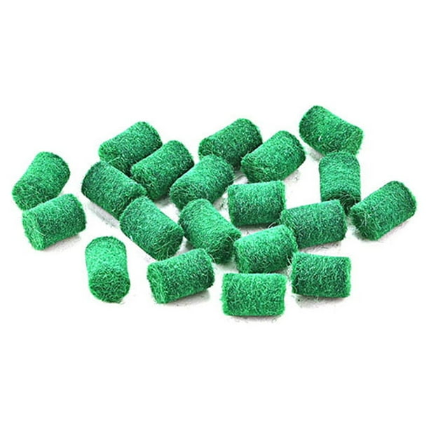 Advancent Parachoques de saxofón de 20 piezas, accesorios de fieltro verde, piezas reemplazadas artificiales para principiantes, accesorios para Accesorios para instrumentos musicales