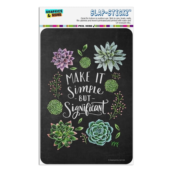 Make it Simple but Significant Succulents Home Business Office Sign