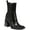 Black, variant on Circus by Sam Edelman Womens Lauren Patent Square Toe Chelsea Boots