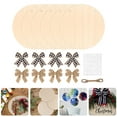 thumbnail image 3 of 1 Ensemble Découpes en Bois Non Finies Rondes Tranches de Bois Adorables, 3 of 7
