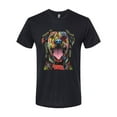 thumbnail image 3 of My Favorite Breed is The One In Need | Colorful Labrador Dog | Dean Russo Art Animal Lover Mens Premium Tri Blend T-Shirt, True Black, L, 3 of 5