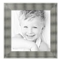 thumbnail image 2 of ArtToFrames 22" x 23" Platinum Ridge Brushed Slvr Picture Frame, 22x23 inch Silver Wood Poster Frame (WOM-5249),  Pack, 2 of 6