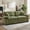 86''Olive Green-Pro, variant on ZOY HOME 83" Wide 3-Seater Sofa, Plush Fabric Overstuffed Couch with Removable Pillows & Sturdy Metal Frame, 1050 lbs Capacity for Living Room,Navy Blue