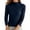 Navy, variant on EDFBUYKRS Female Sweaters 2026 Women Oversized Turtle Cowl Neck Sweater Knit Long Batwing Sleeve Tunic Pullover Solid Color Winter Top Fall Sweater M